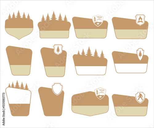 Customizable National Park Sign svg, National Park Clipart, National Park Sign Vector, National Parks Sign Outlines, Customizable Templates