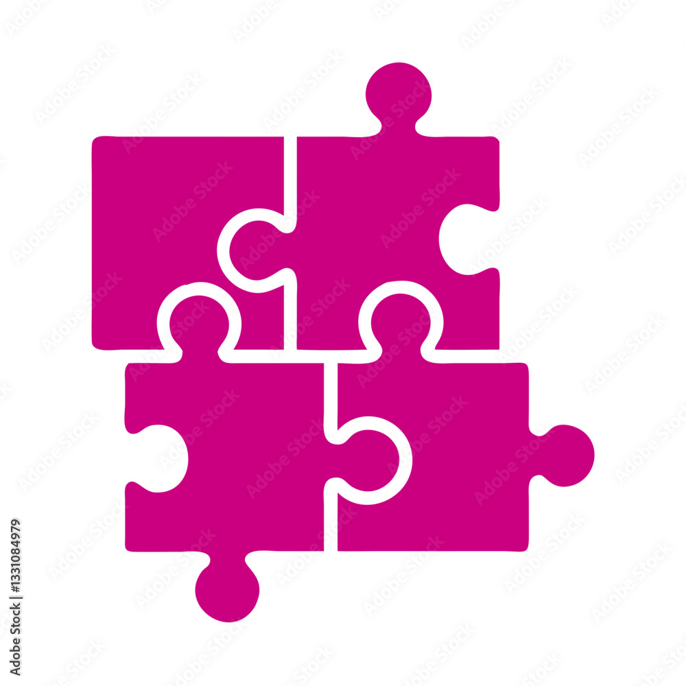 Puzzle pieces fitting together, teamwork and problem-solving concept Puzzle pieces fitting together, teamwork and problem-solving concept