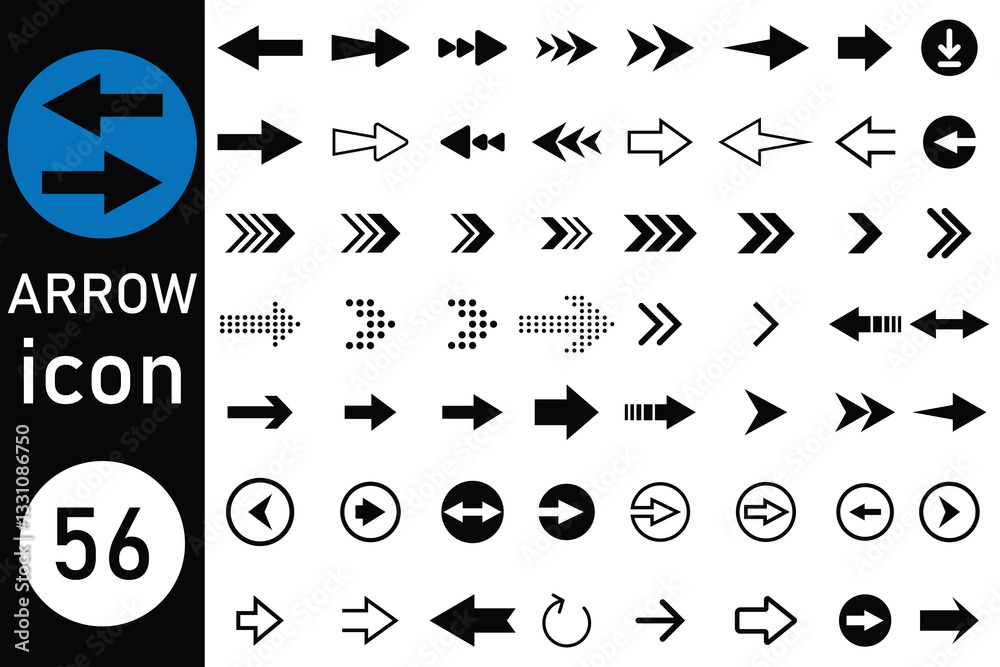 Arrow icon, vector set. Modern simple arrows. Arrows big black set icons, arrow icon, Black silhouette arrow icon set. Download icon set. Vector illustration. Arrow icon, vector set. Modern simple arrows. Arrows big black set icons, arrow icon, Black silhouette arrow icon set. Download icon set. Vector illustration.