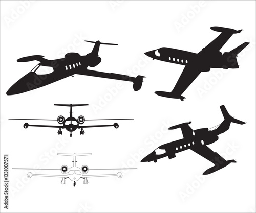 Learjet 35 svg, Learjet 35 35 C-21 SVG, Learjet airplane; Fighter Jet Vector SVG, C-21, Fighter Jet