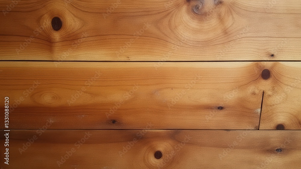 Wooden planks with visible knots and grain patterns.
