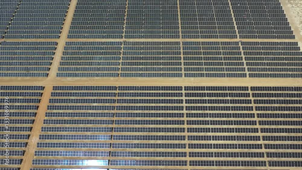 thousands of solar penal in solar farm produce clean energy and sustainable energy.4k video thousands of solar penal in solar farm produce clean energy and sustainable energy.4k video