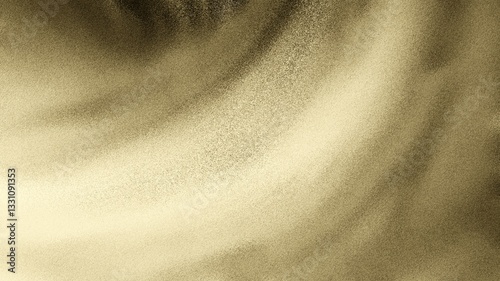 Illustration of golden sand texture background, gradient soft wave pattern, gives a sense of luxury, light dimension and shiny surface. For design, wealth, success, elegance, backdrop, nature, summer.