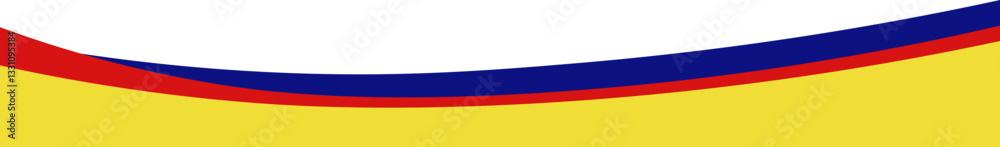 Fototapeta premium Simple Geometric Footer Layout for Digital Use