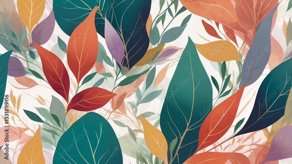 seamless background with leaves seamless background with leaves