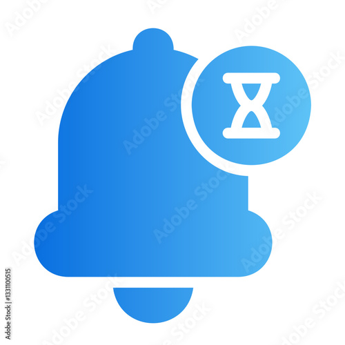 delayed notification Gradient icon
