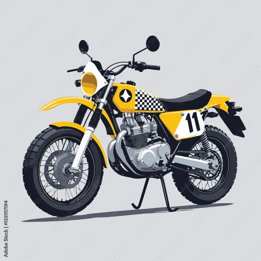 Obraz premium unique and cool motorcycle vector