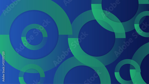 blue and green gradient minimal abstract geometric background vector illustration, great for business project, presentation background, and wallpaper