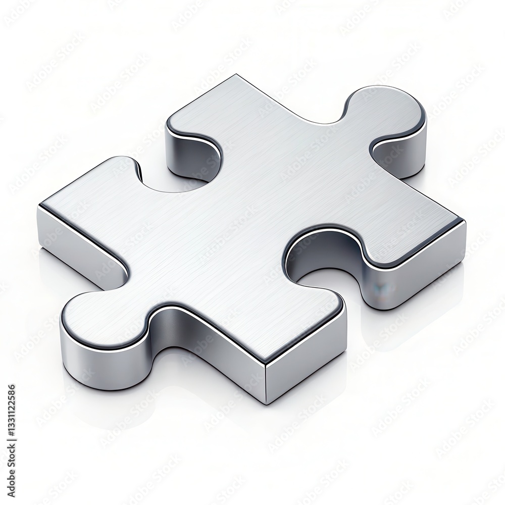 Rendered Puzzle Piece Represents Problem-Solving in a Minimalist Style Generative AI Rendered Puzzle Piece Represents Problem-Solving in a Minimalist Style Generative AI