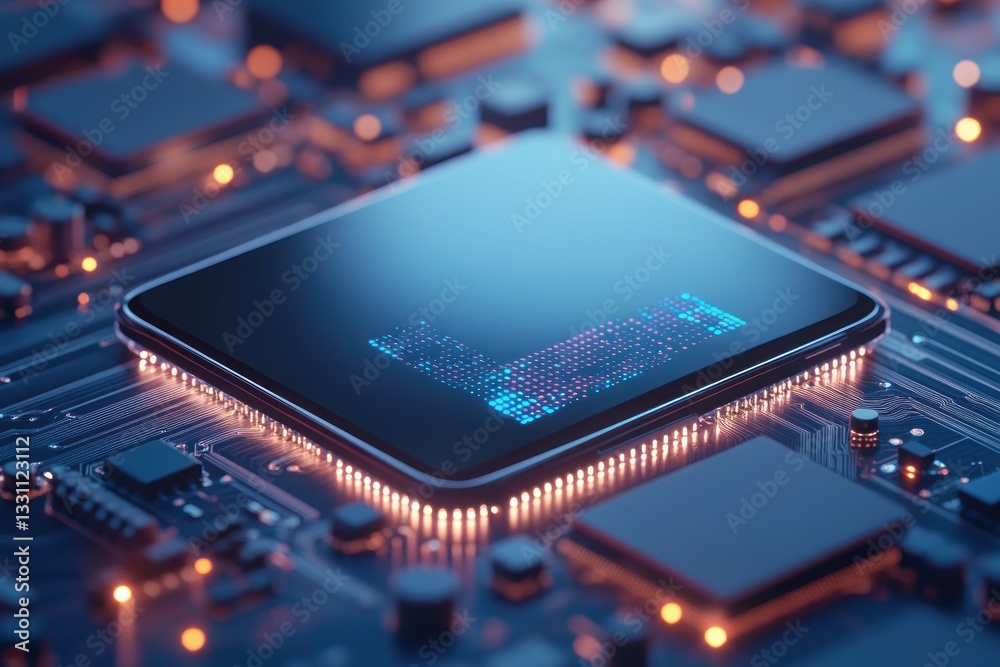 A close-up of a smartphone circuit board with an embedded China electronic chip, showing its function in transmitting data through the mobile network. A close-up of a smartphone circuit board with an embedded China electronic chip, showing its function in transmitting data through the mobile network.