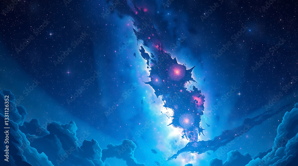 Obraz premium space and galaxy