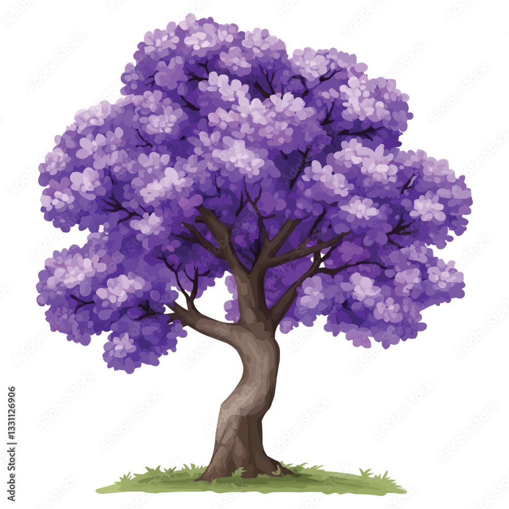 Fototapeta premium purple tree vector