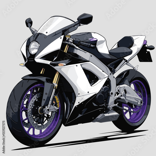 unique and cool motorcycle vector