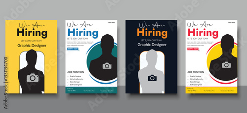 We Are Hiring Job Vacancy Flyer Template , Clean and simple employee hiring social media post banner template . Job Vacancy Were Hiring Flyer Poster Layout.
