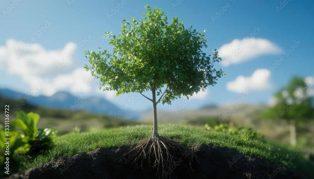 Sustainable framework for environmental health nature visual representation outdoor conceptualizing sustainability