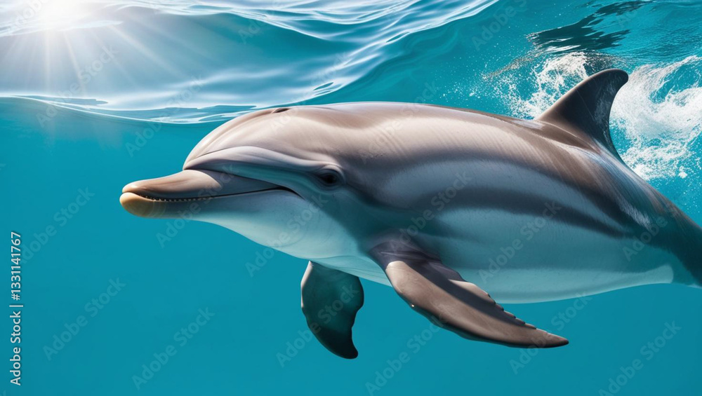 Fototapeta premium dolphin in the water