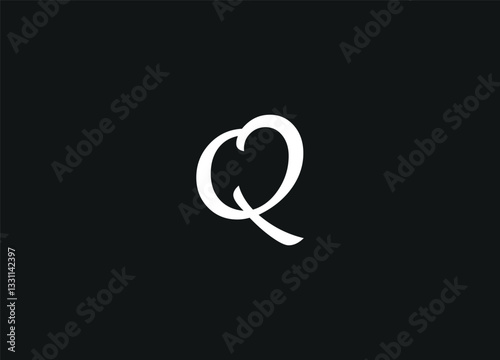 Q Letter Logo  Modern Minimalist Monogram Design