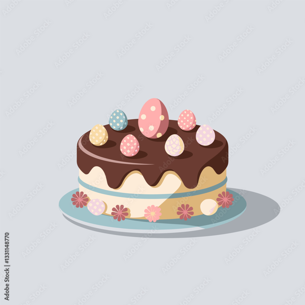 Delicious Easter-Themed Cake with Holiday Sprinkles Delicious Easter-Themed Cake with Holiday Sprinkles
