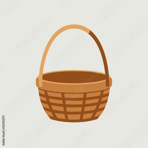 Spring-Themed Easter Egg Basket with Festive Decorations