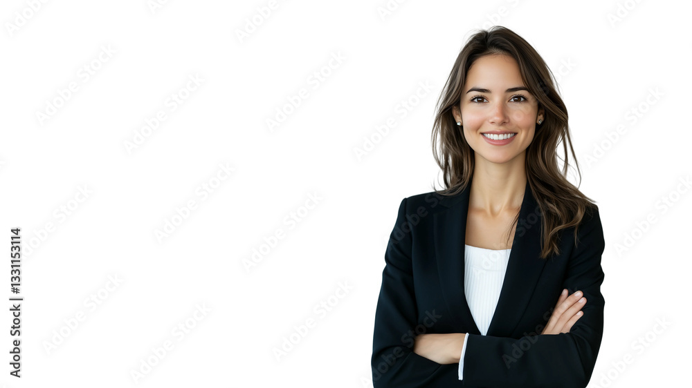 Business people stand together,smiling and confident,business concept,copy space,white banner. Business people stand together,smiling and confident,business concept,copy space,white banner.