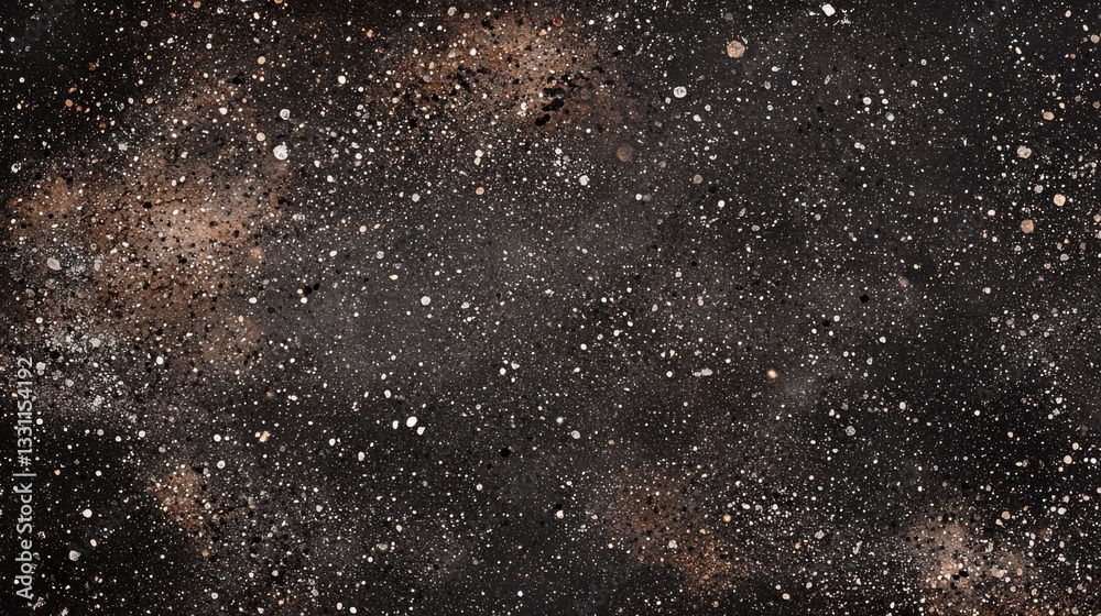 Fototapeta premium Abstract Cosmic Texture with Stars and Dust in Dark Space Background