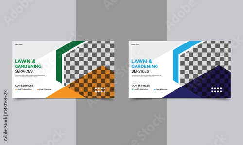 lawn and garden web banner design.