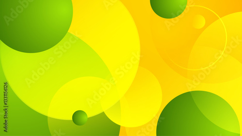 geometric background abstract green and yellow shapes vector illustration, great for business project, presentation background, and wallpaper