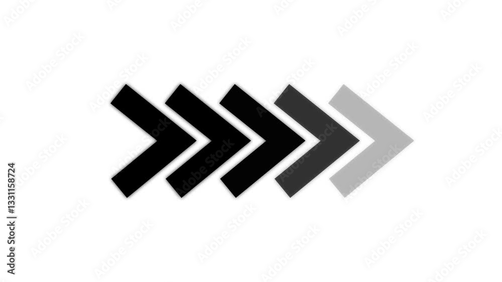 Right-directional red arrow loop animation. Right-directional red arrow loop animation.