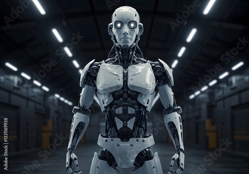 Advanced Humanoid Robot in Industrial Setting