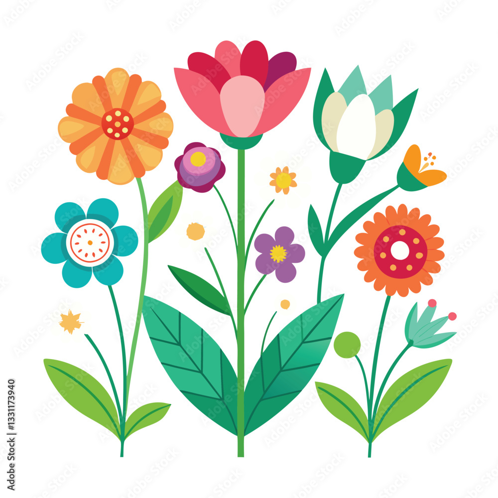 vector illustration of flowers vector illustration of flowers