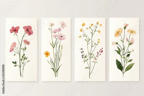 vector illustration of an abstract floral background