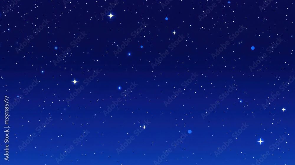 Starry night sky Starry night sky