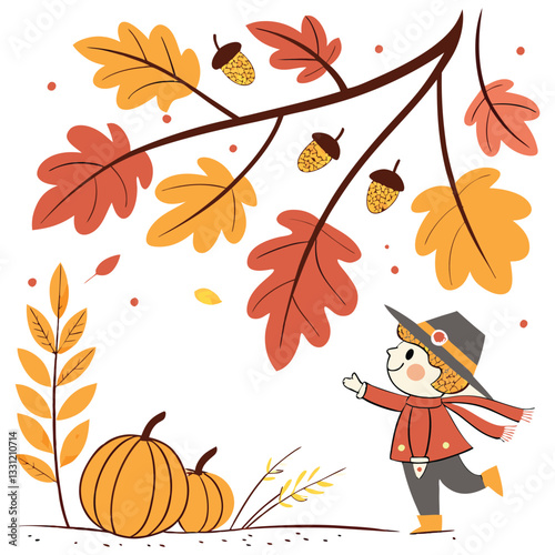 autumn background with autumn leaves