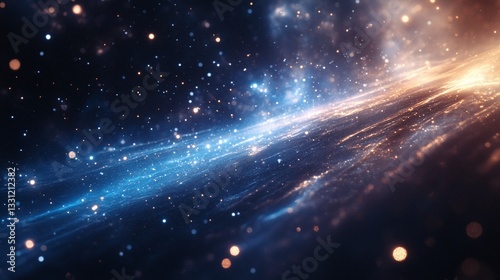 space background with stars and starlight burst