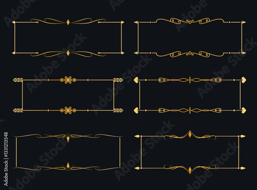 Decorative elements of premium frame banners