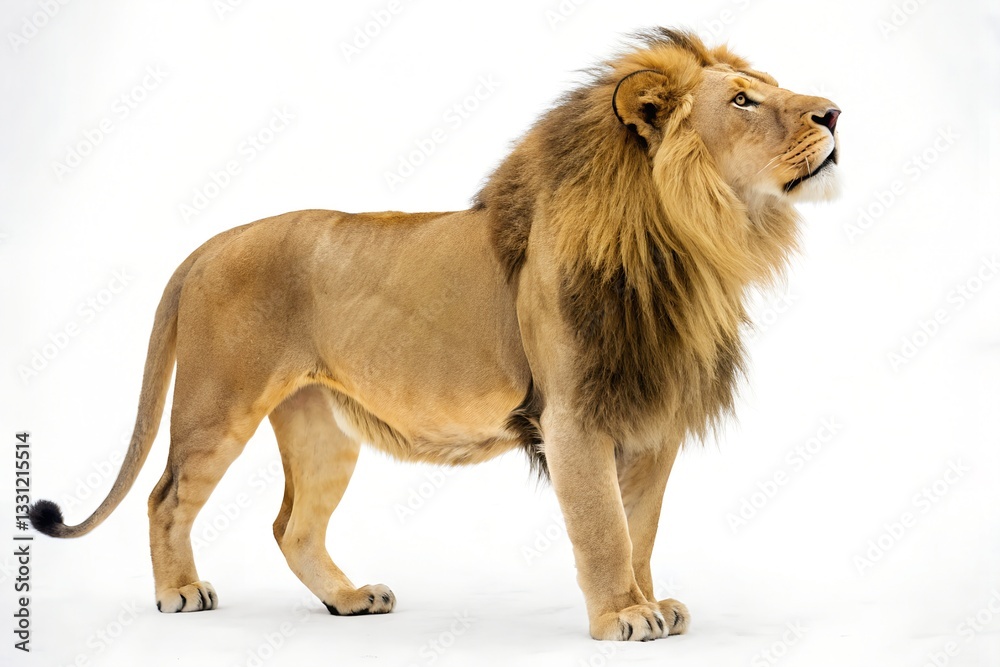 Obraz premium lion isolated on white background