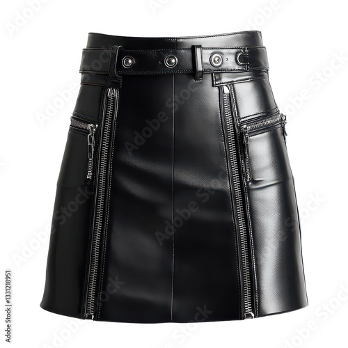 A leather skirt isolated on Cutout background.PNG