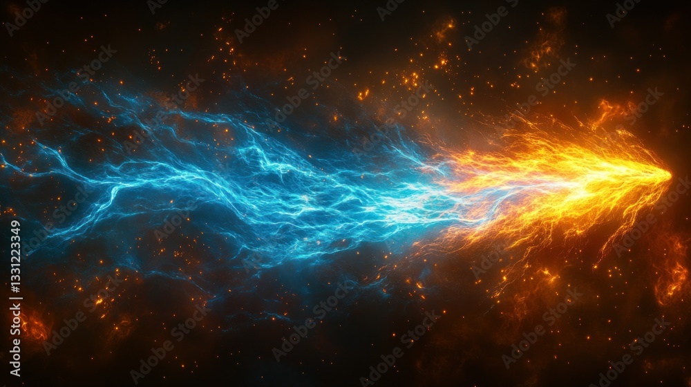 Fototapeta premium Dual-energy cosmic blast