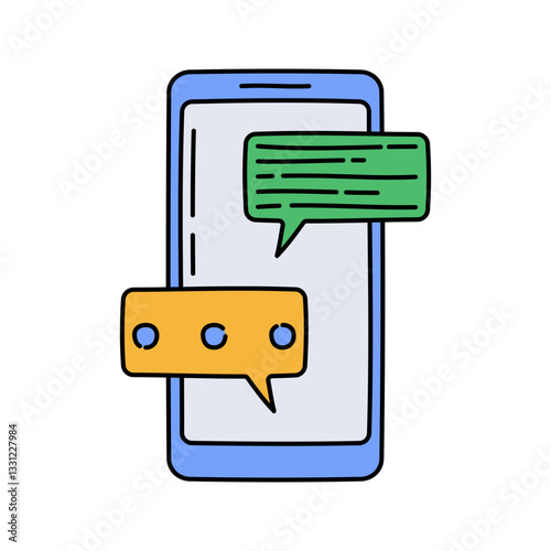 Smartphone Calendar Flat design style, smartphone with a clock and calendar showing the number 31, representing scheduling, ideal for time management apps, planners, and office UI.