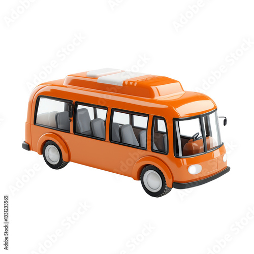 Colorful toy bus playroom model vehicle indoor eye level imaginative play