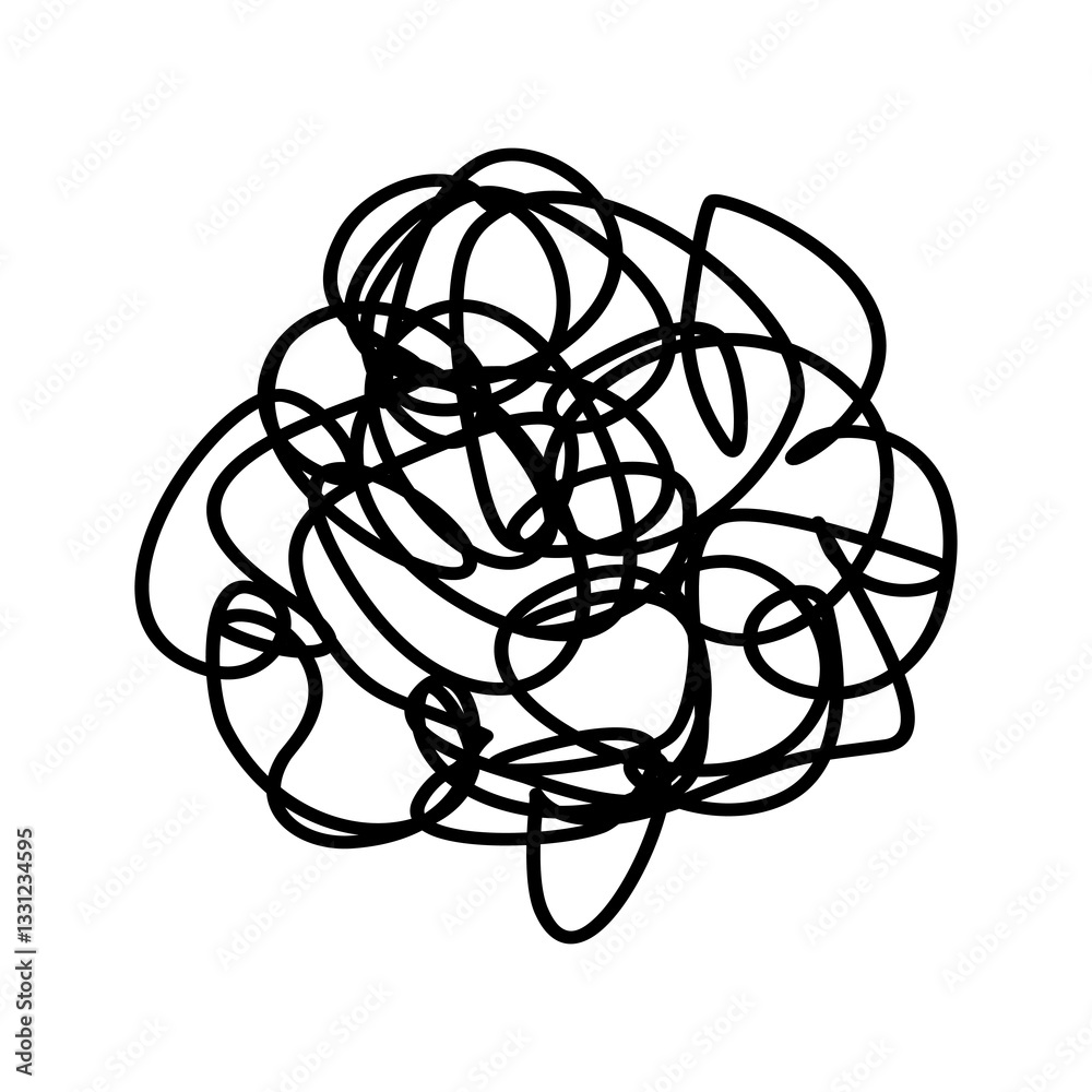 Confusing thoughts icon. flat vector illustration design. Confusing thoughts icon. flat vector illustration design.