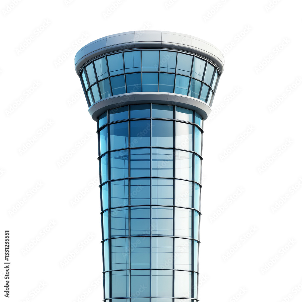 Modern urban landscape futuristic glass control tower photography Modern urban landscape futuristic glass control tower photography