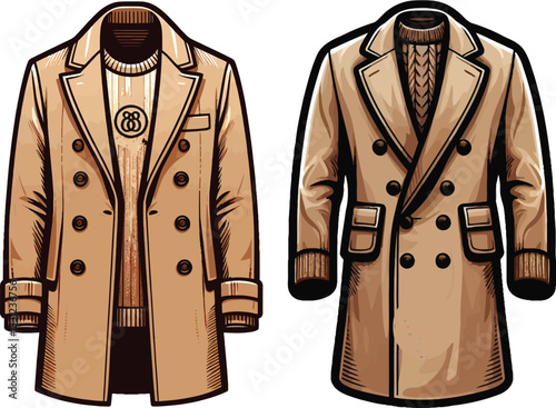 black jacket isolated on white background