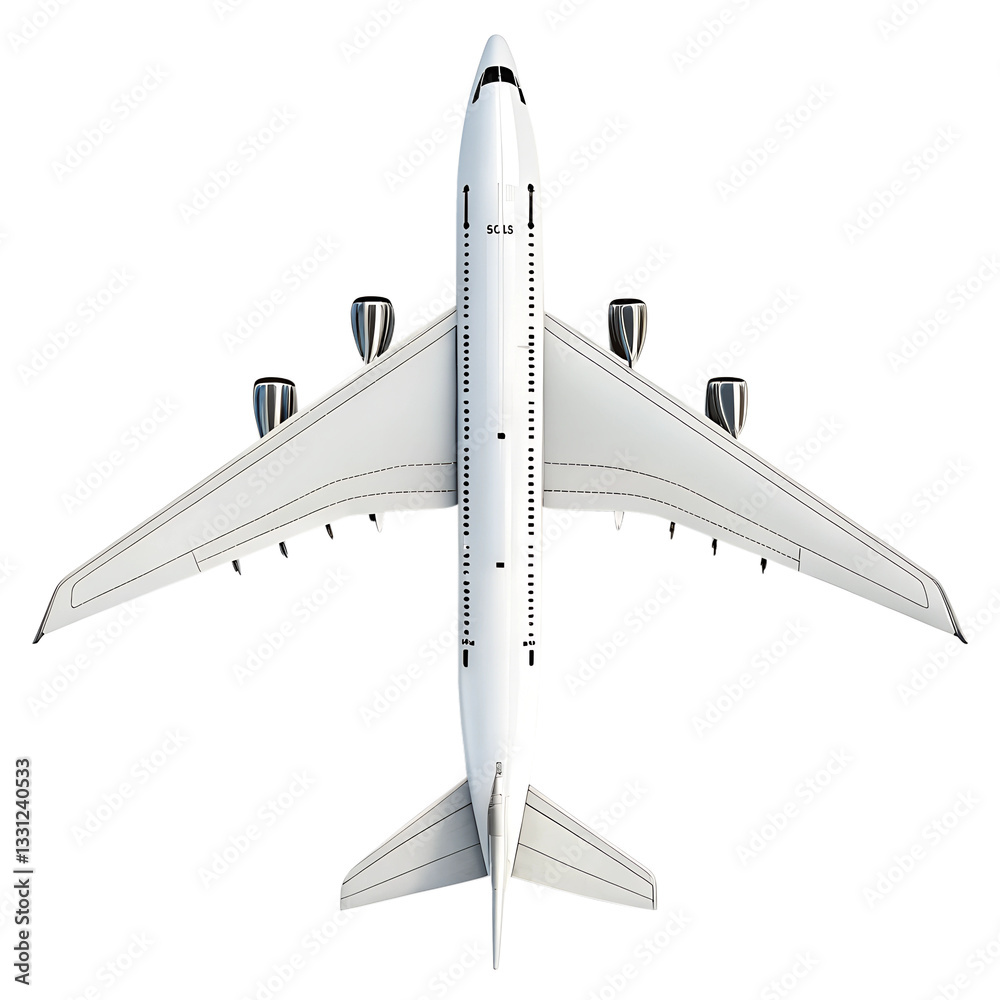 overhead view of a white airplane isolated on a white background png overhead view of a white airplane isolated on a white background png