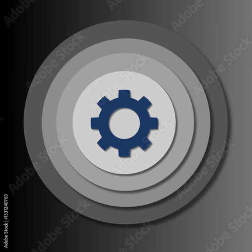 Overlapping Shapes in Minimalist Setting Symbol Logo Convey Depth, Balance, and Flawless Artistic Proportions.
