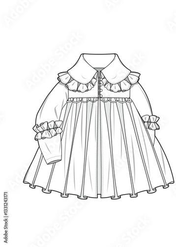 illustrasyon , vector , dress tecnicals drawings ,dress drawings, dress tecicals , rees drawings, trenchcoat drawings, women dress drawings