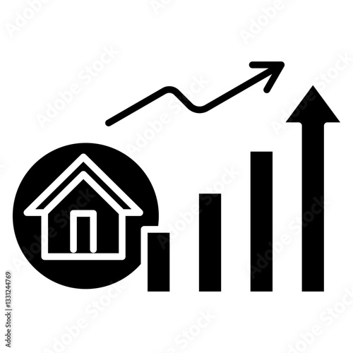 Housing Demand icon glyph