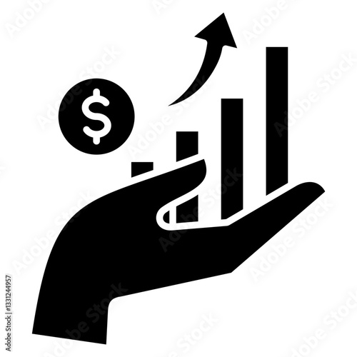 Equity Growth icon glyph