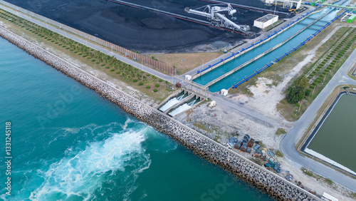 Foto wastewater treatment from electric power plants