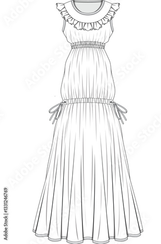 illustrasyon , vector , dress tecnicals drawings ,dress drawings, dress tecicals , rees drawings, trenchcoat drawings, women dress drawings